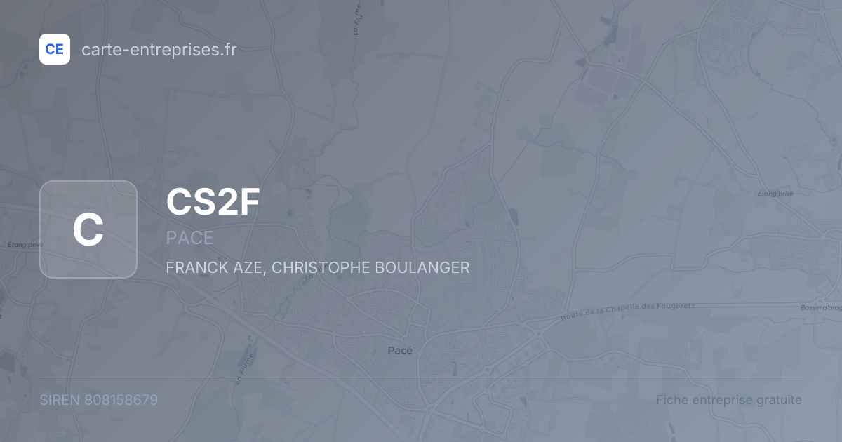 CS2F — 808158679 — fiche entreprise