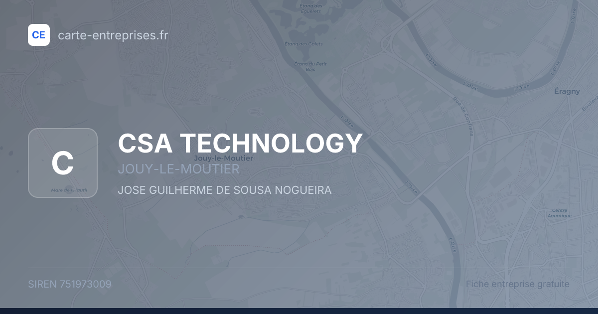 CSA TECHNOLOGY — 751973009 — fiche entreprise