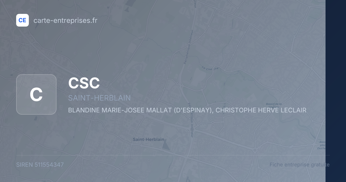 CSC — 511554347 — fiche entreprise
