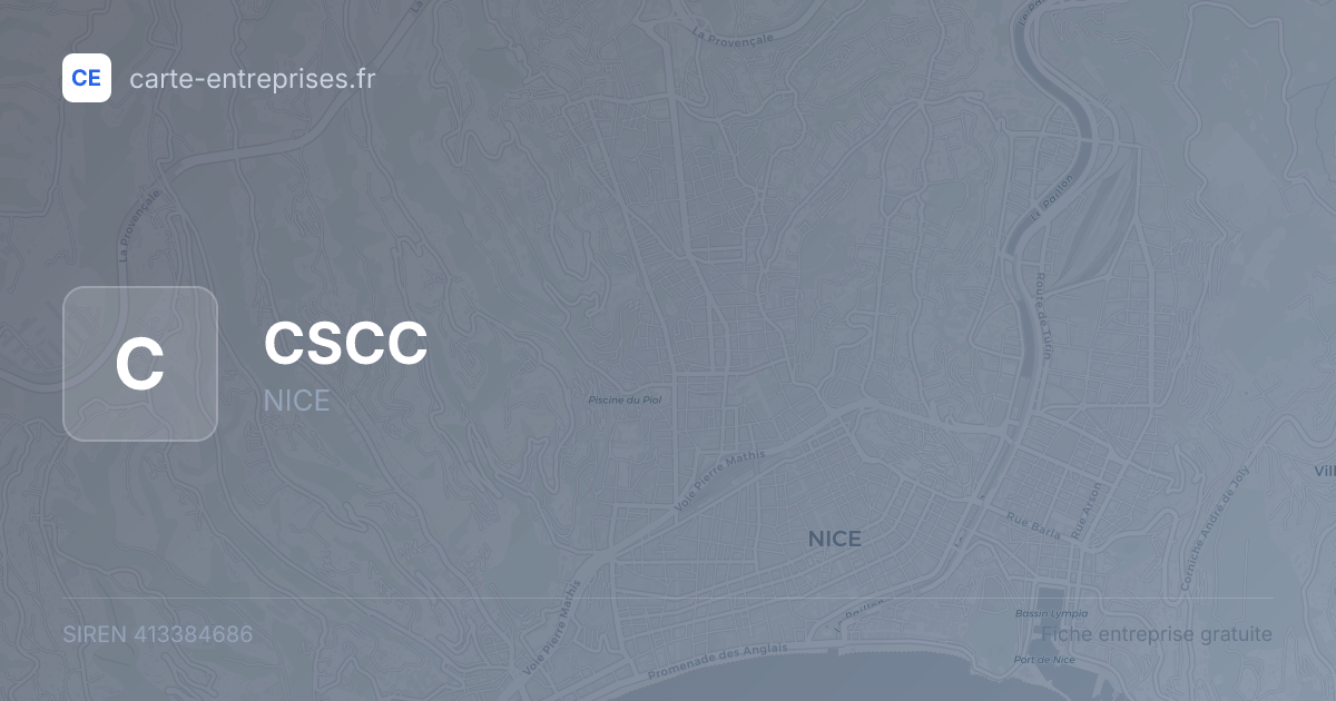 CSCC — 413384686 — fiche entreprise