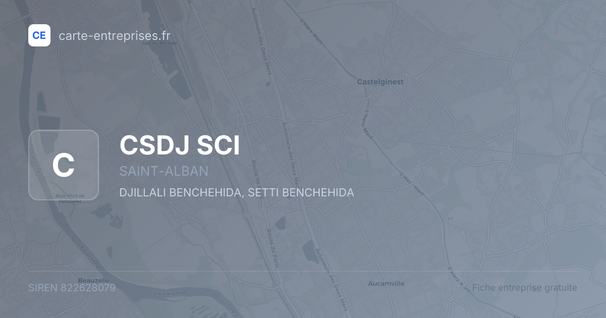 CSDJ SCI — 822628079 — fiche entreprise