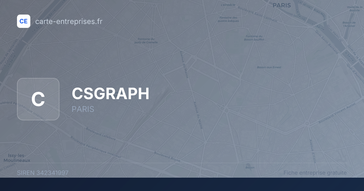 CSGRAPH — 342341997 — fiche entreprise
