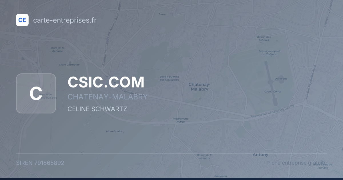 CSIC.COM — 791865892 — fiche entreprise