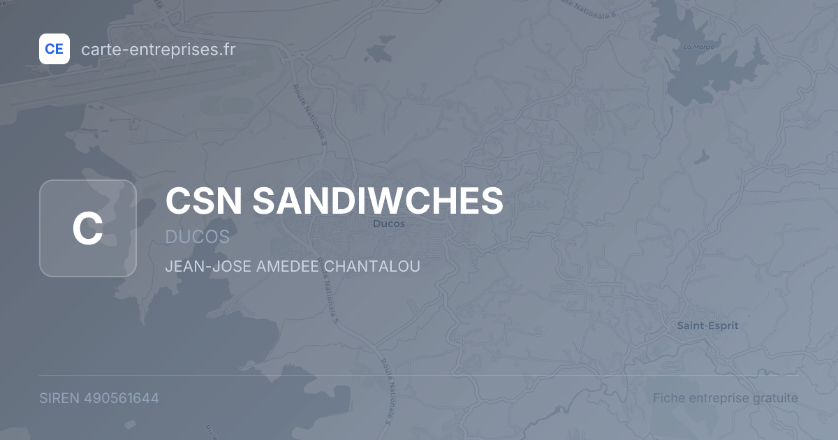 CSN SANDIWCHES — 490561644 — fiche entreprise