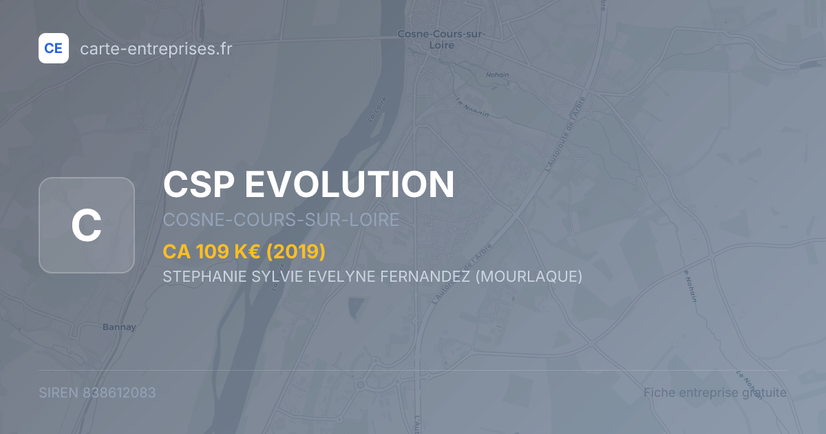 CSP EVOLUTION — 838612083 — fiche entreprise
