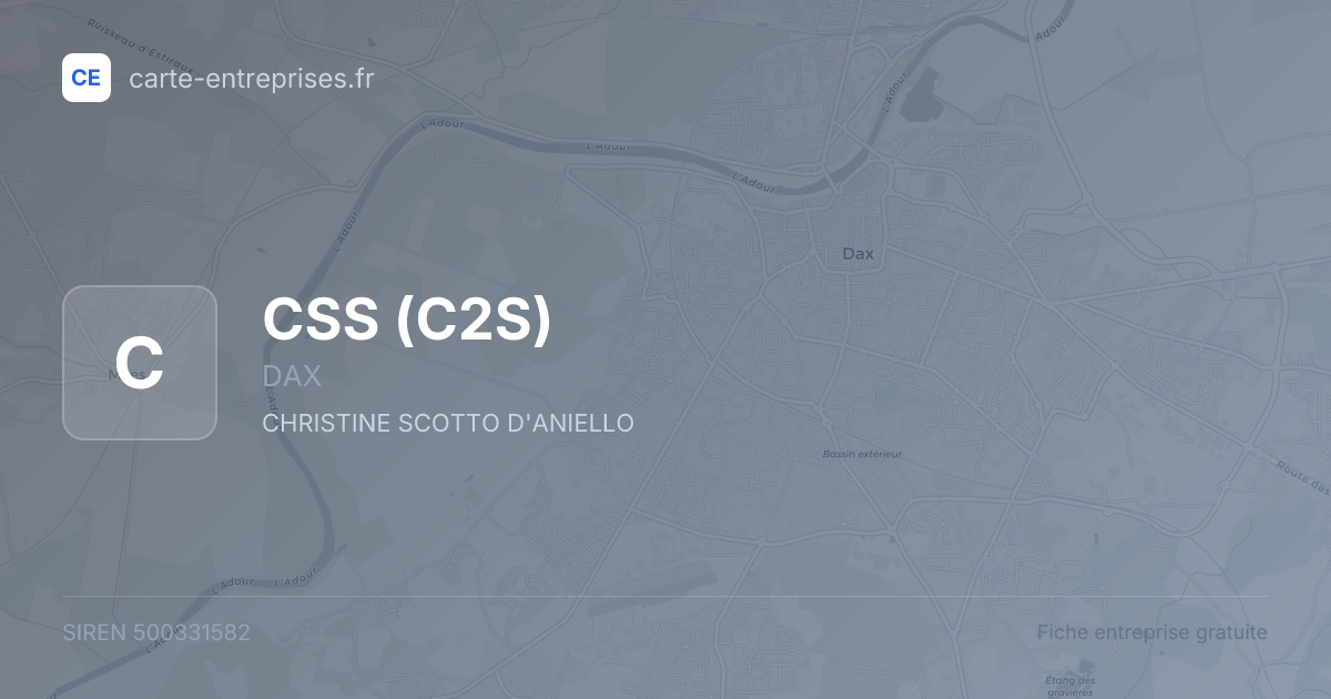 CSS (C2S) — 500331582 — fiche entreprise