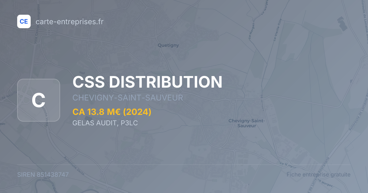 CSS DISTRIBUTION — 851438747 — fiche entreprise