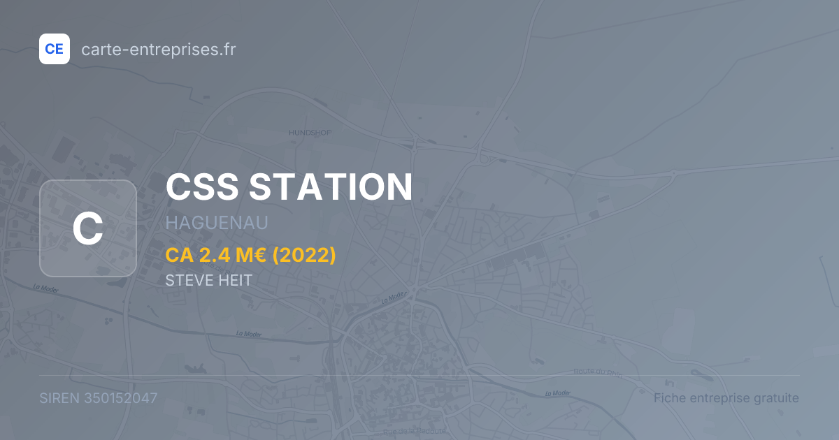 CSS STATION — 350152047 — fiche entreprise