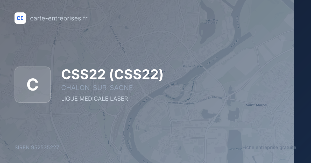 CSS22 — 952535227 — fiche entreprise