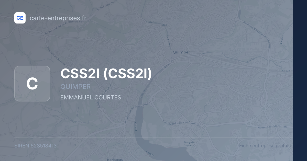 CSS2I — 523518413 — fiche entreprise