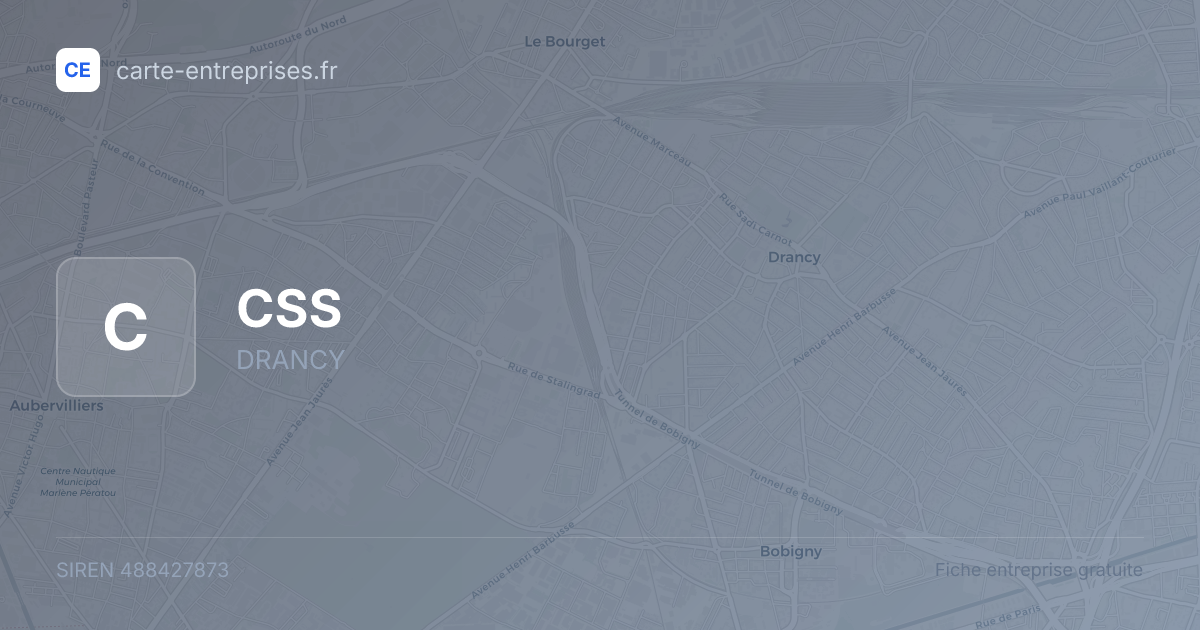 CSS — 488427873 — fiche entreprise