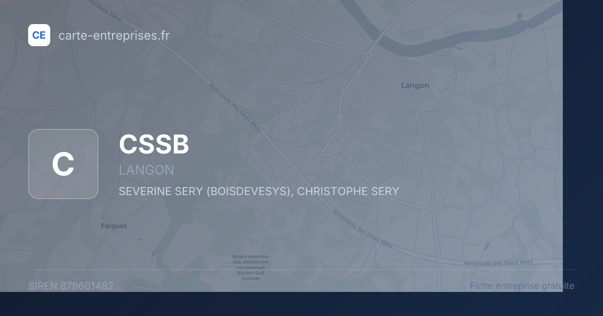 CSSB — 879601482 — fiche entreprise