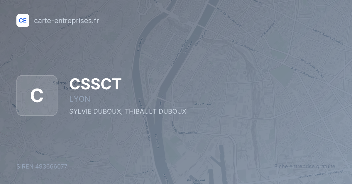 CSSCT — 493666077 — fiche entreprise