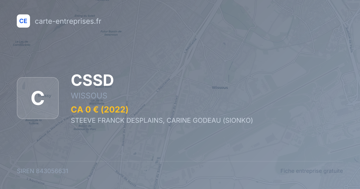 CSSD — 843056631 — fiche entreprise
