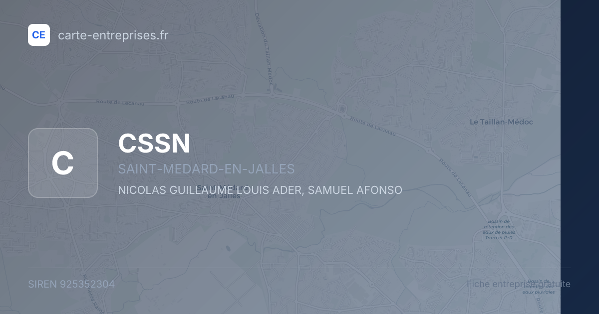 CSSN — 925352304 — fiche entreprise