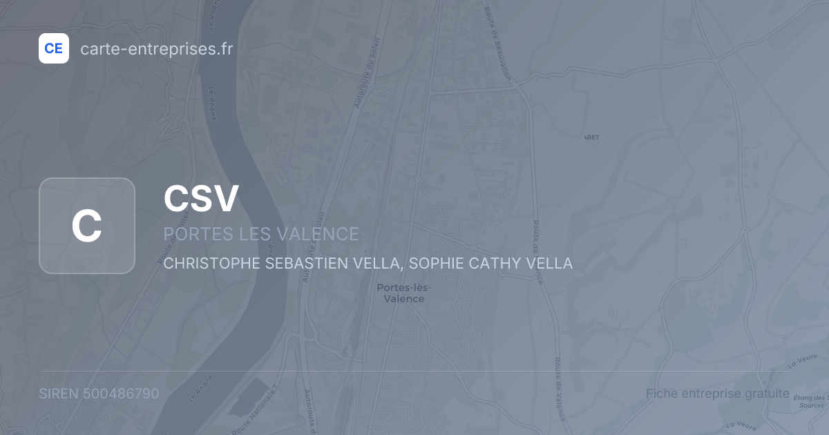 CSV — 500486790 — fiche entreprise