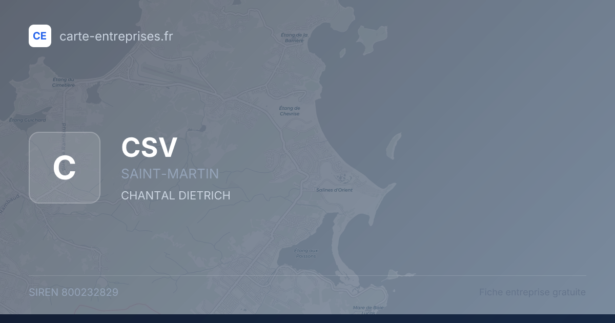 CSV — 800232829 — fiche entreprise