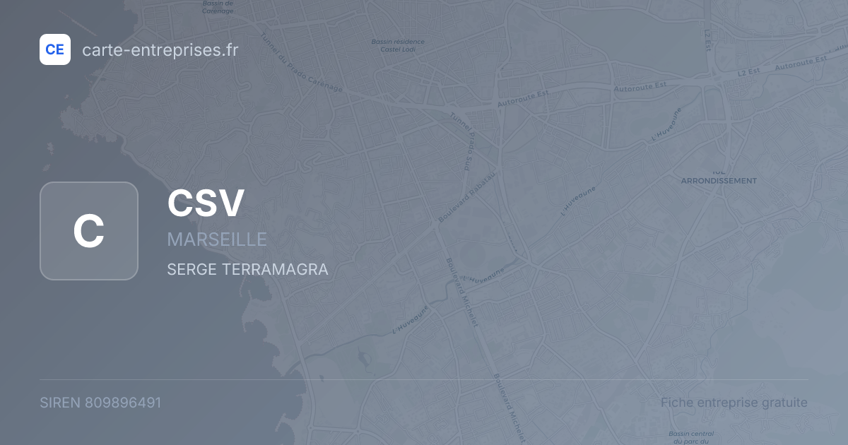 CSV — 809896491 — fiche entreprise