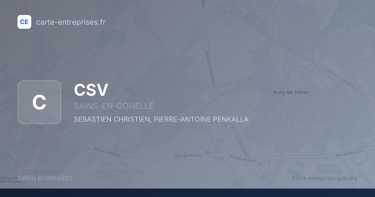 CSV — 809964992 — fiche entreprise