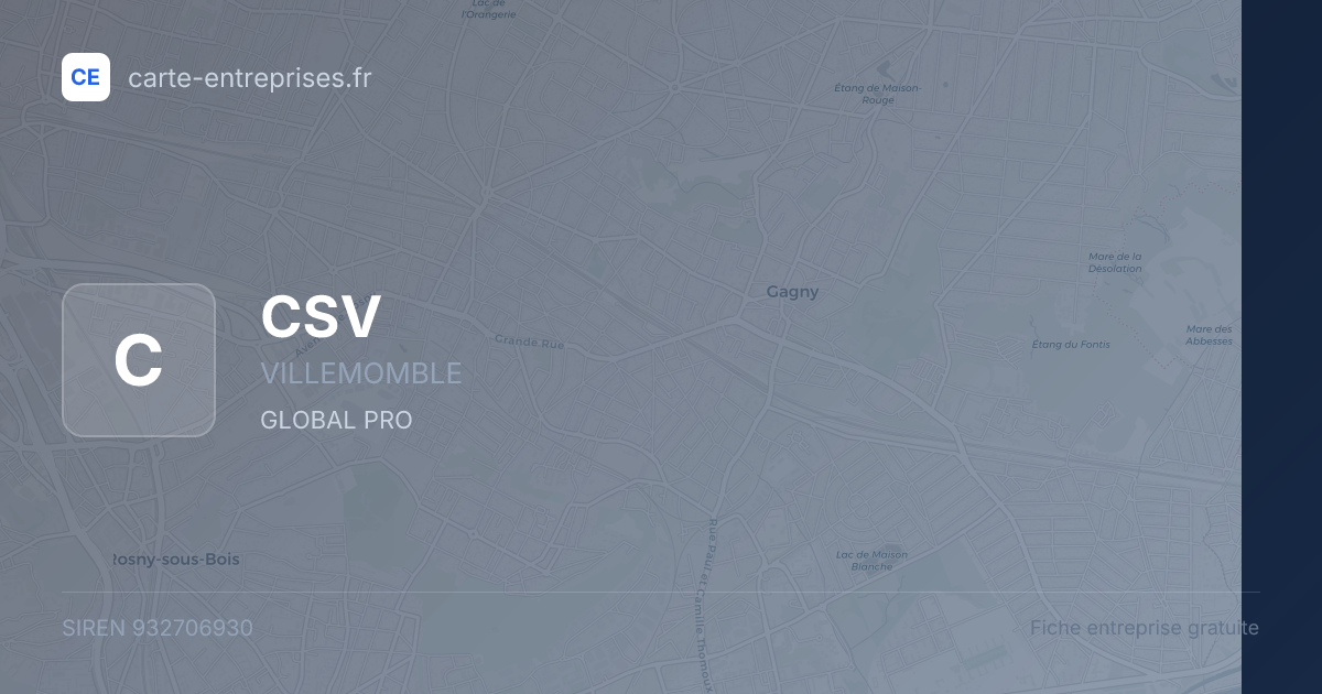 CSV — 932706930 — fiche entreprise