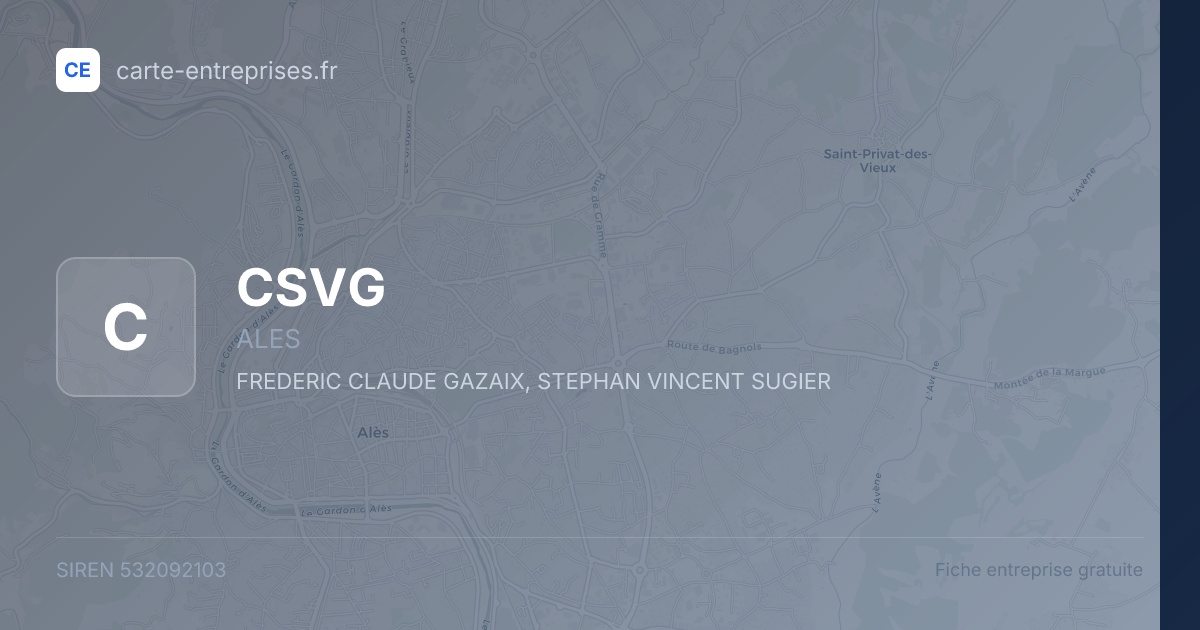 CSVG — 532092103 — fiche entreprise
