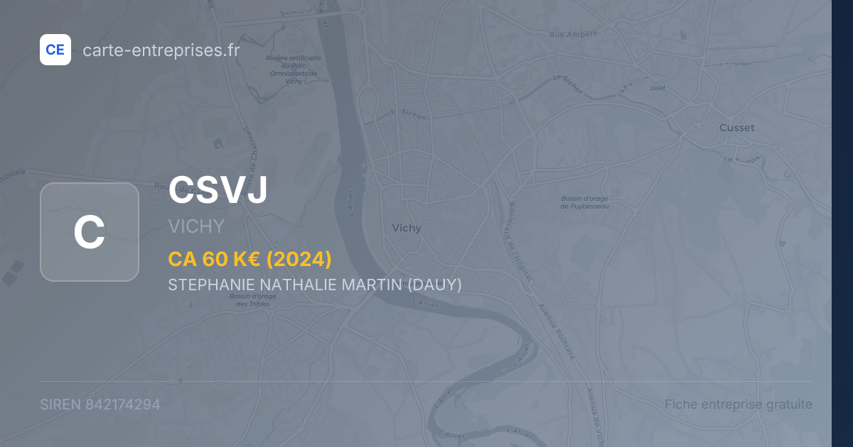 CSVJ — 842174294 — fiche entreprise