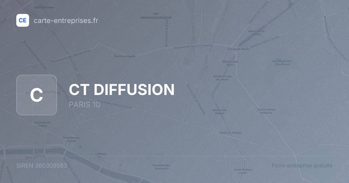 CT DIFFUSION — 380309583 — fiche entreprise