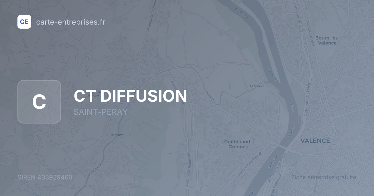 CT DIFFUSION — 433929460 — fiche entreprise