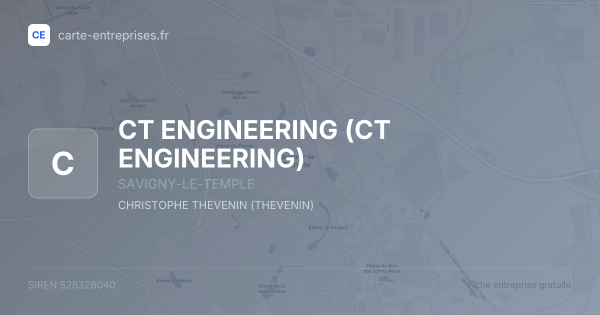 CT ENGINEERING — 528328040 — fiche entreprise