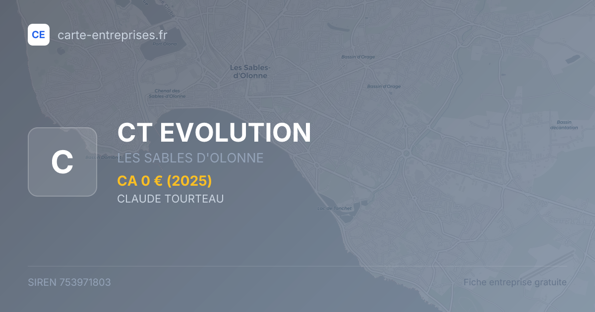 CT EVOLUTION — 753971803 — fiche entreprise