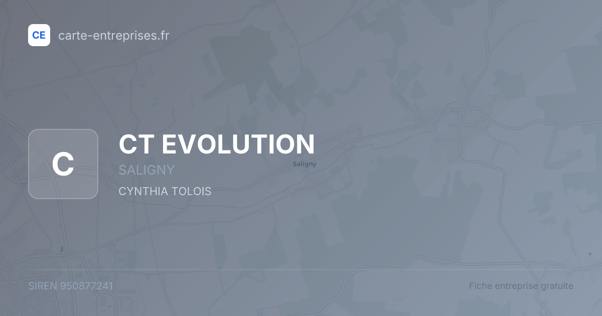 CT EVOLUTION — 950877241 — fiche entreprise