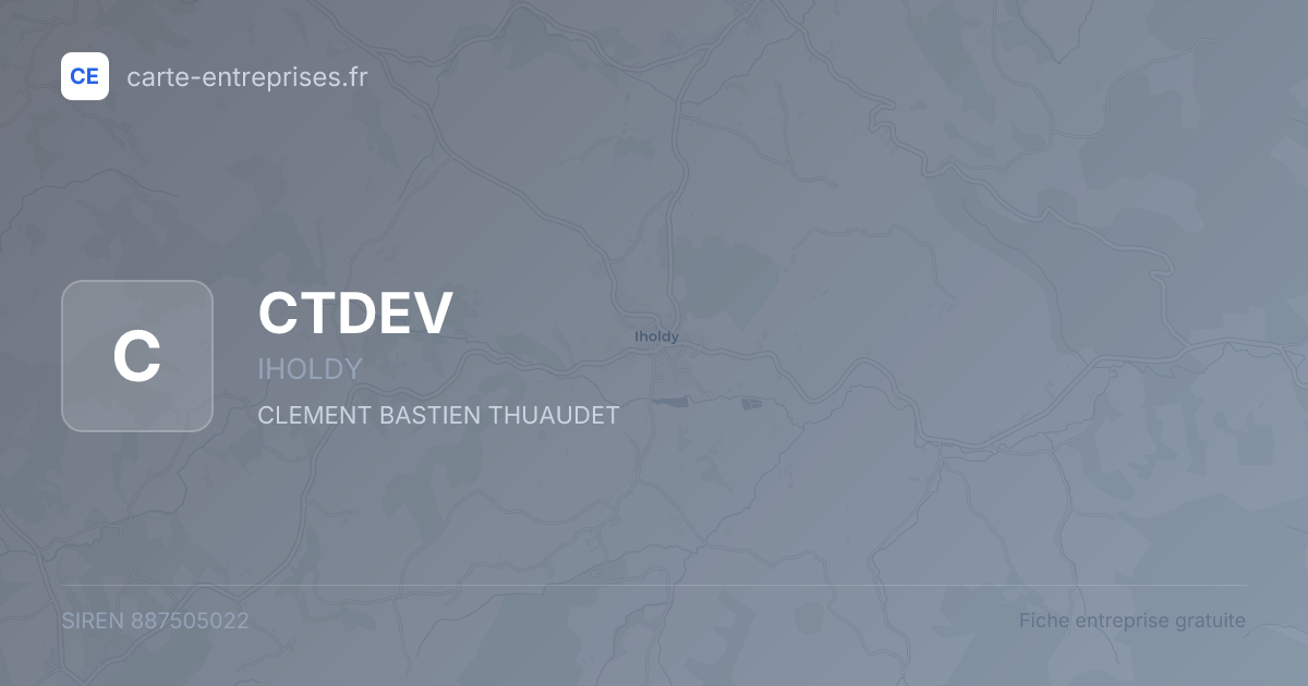 CTDEV — 887505022 — fiche entreprise