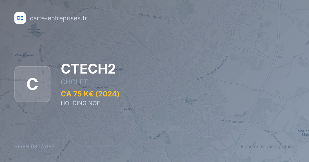 CTECH2 — 930751870 — fiche entreprise