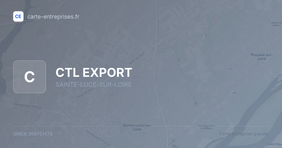 CTL EXPORT — 399751478 — fiche entreprise