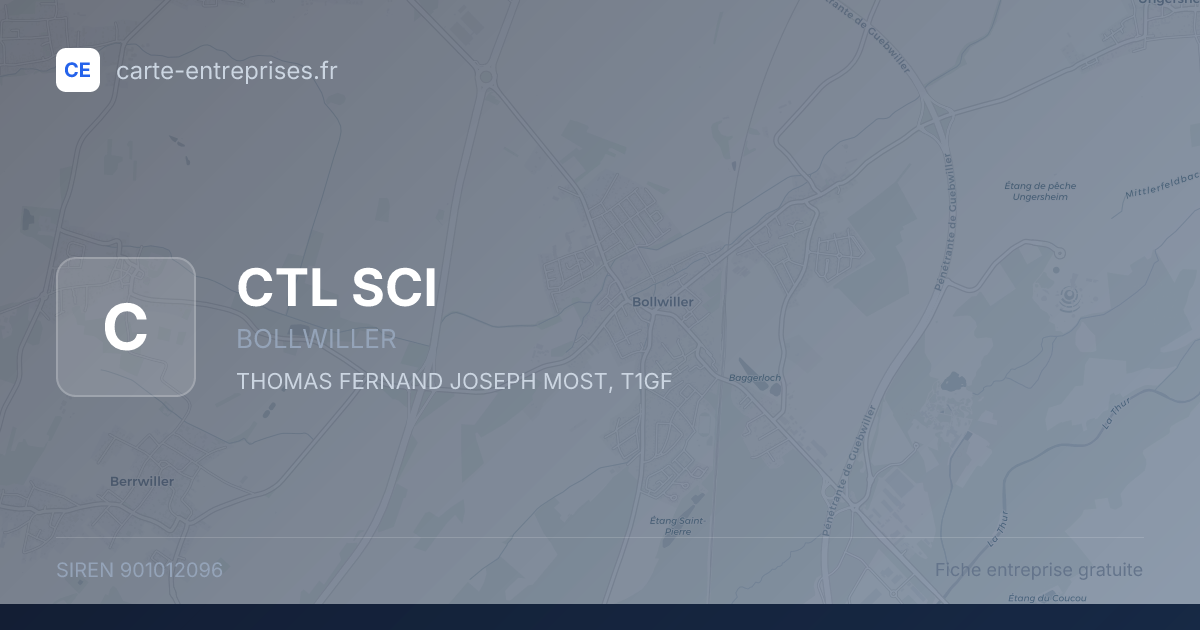 CTL SCI — 901012096 — fiche entreprise