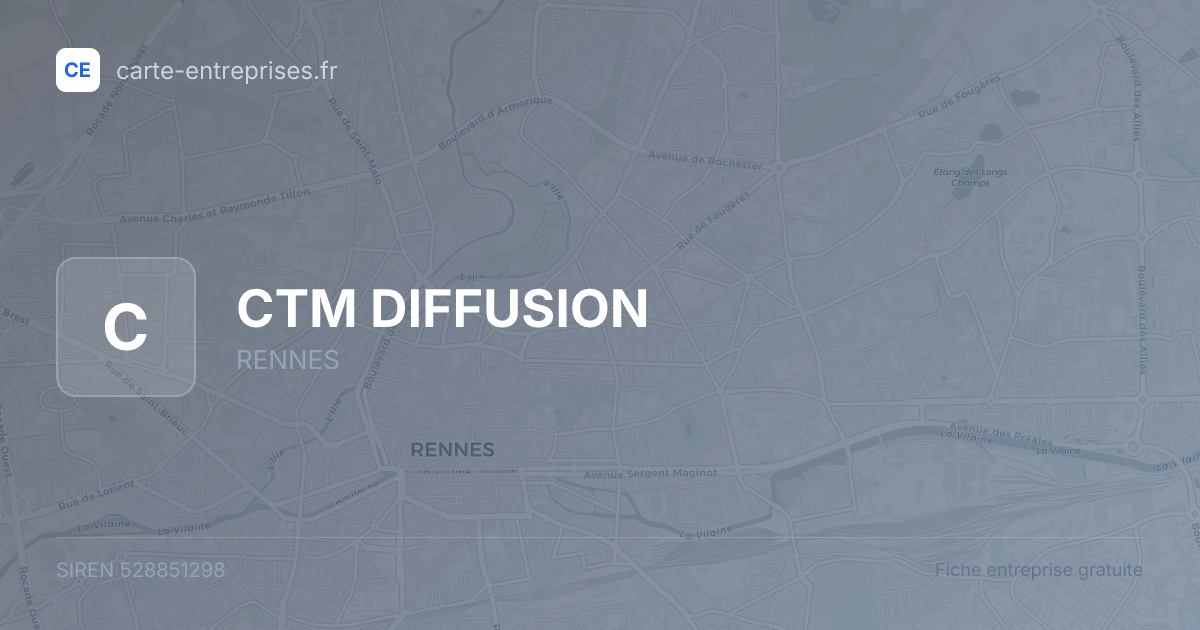 CTM DIFFUSION — 528851298 — fiche entreprise