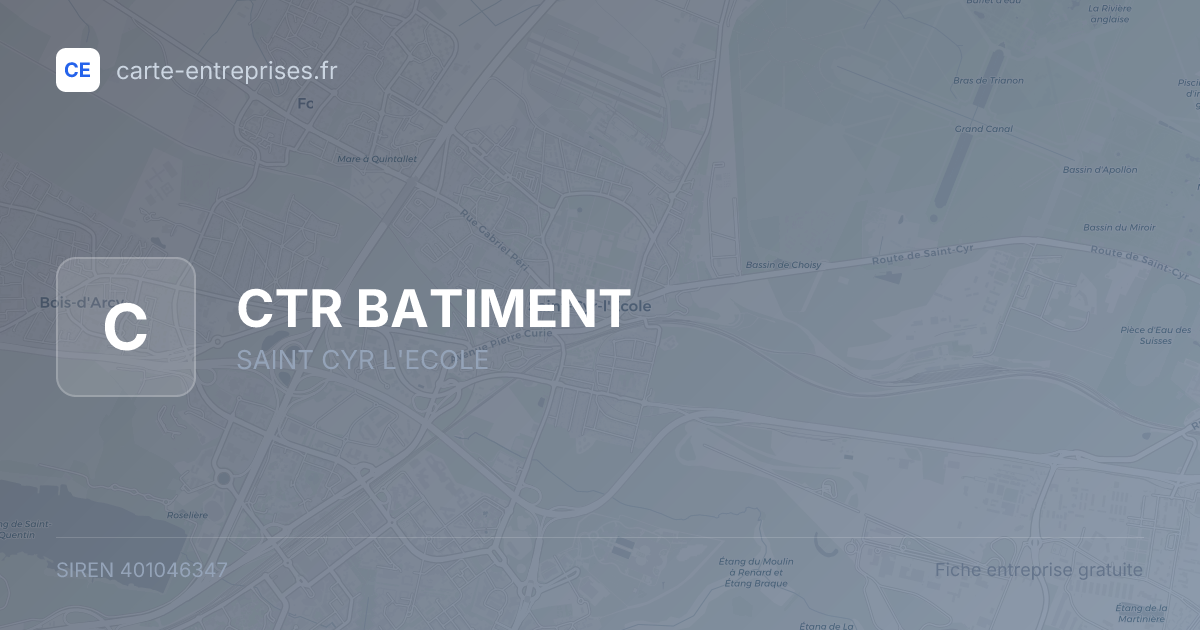 CTR BATIMENT — 401046347 — fiche entreprise