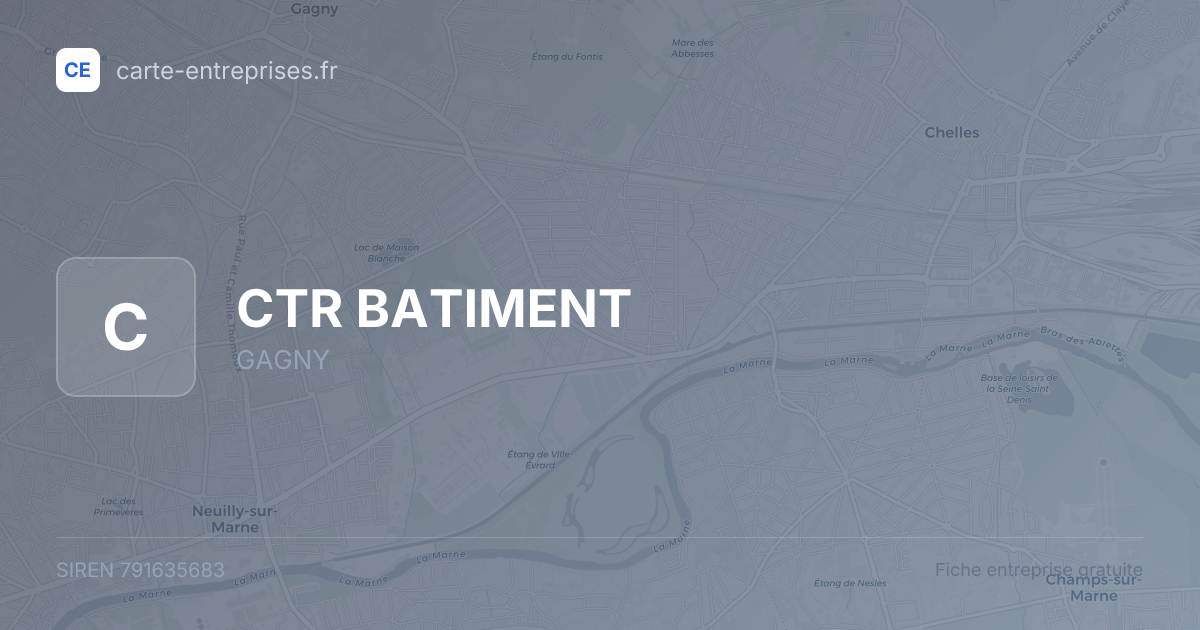 CTR BATIMENT — 791635683 — fiche entreprise
