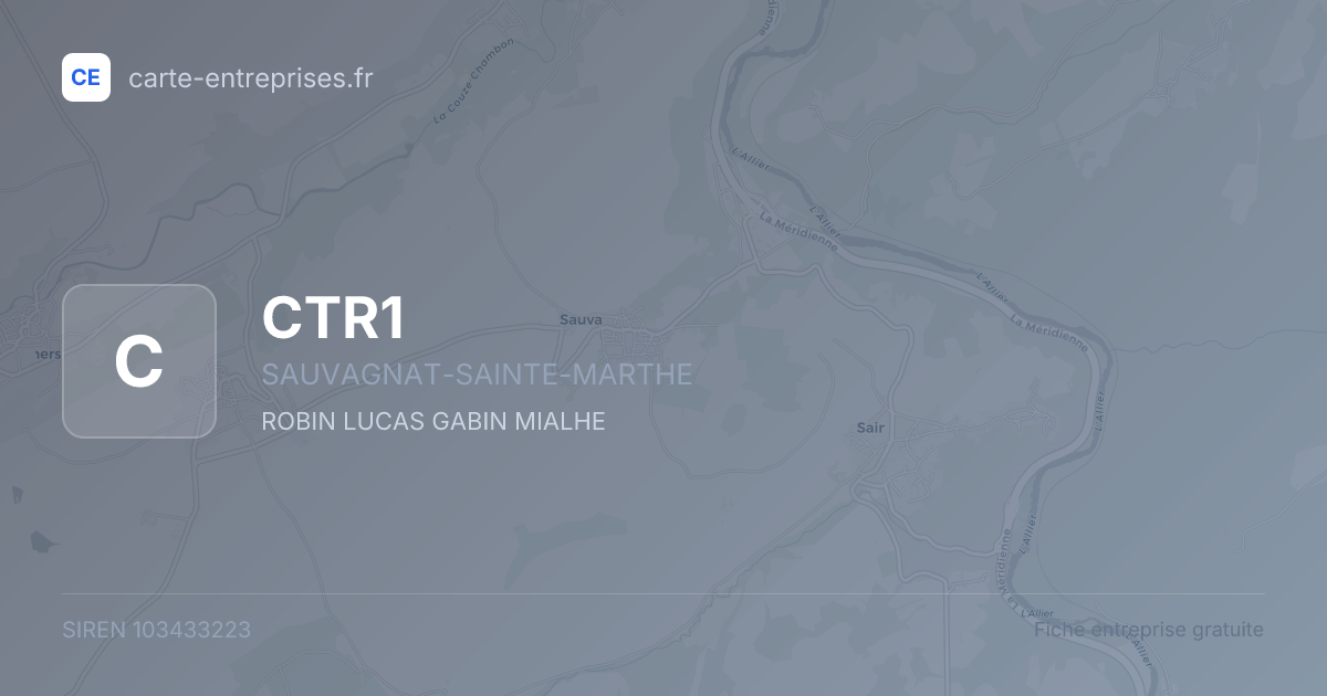 CTR1 — 103433223 — fiche entreprise