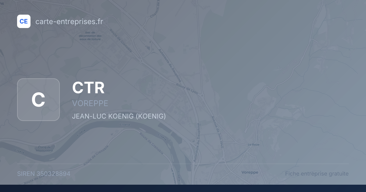 CTR — 350328894 — fiche entreprise