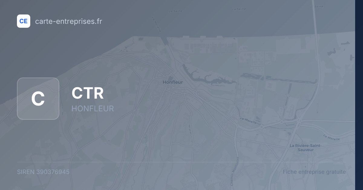 CTR — 390376945 — fiche entreprise