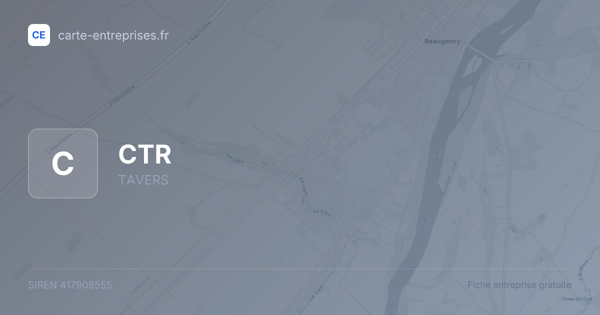 CTR — 417908555 — fiche entreprise