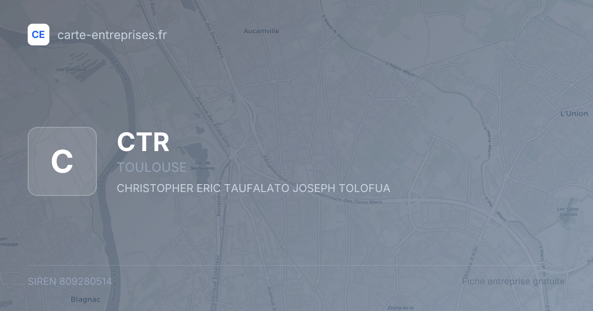 CTR — 809280514 — fiche entreprise