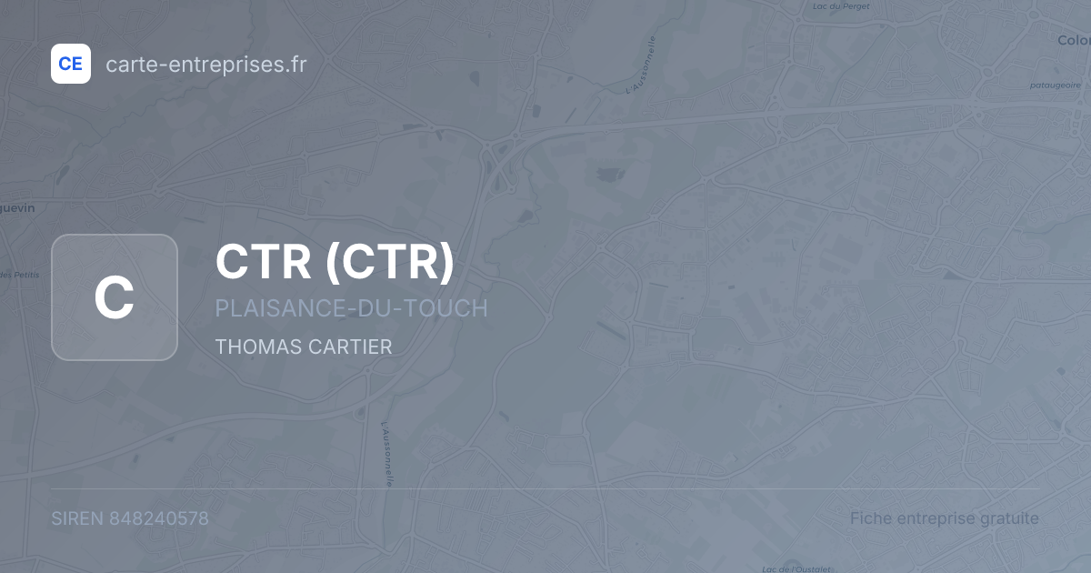 CTR — 848240578 — fiche entreprise