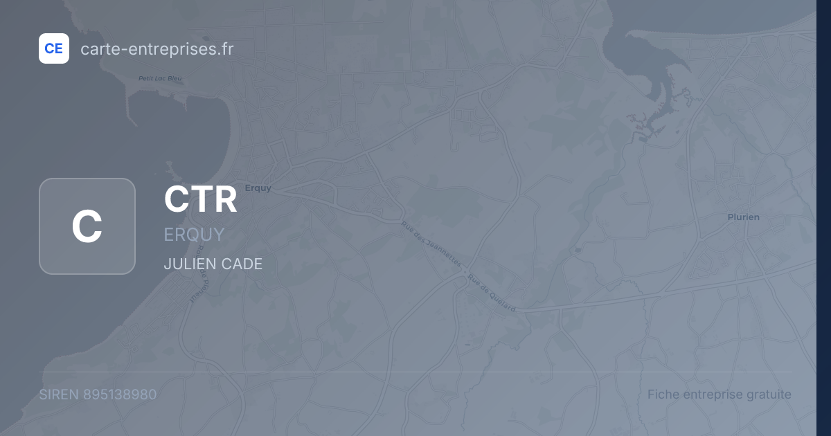 CTR — 895138980 — fiche entreprise