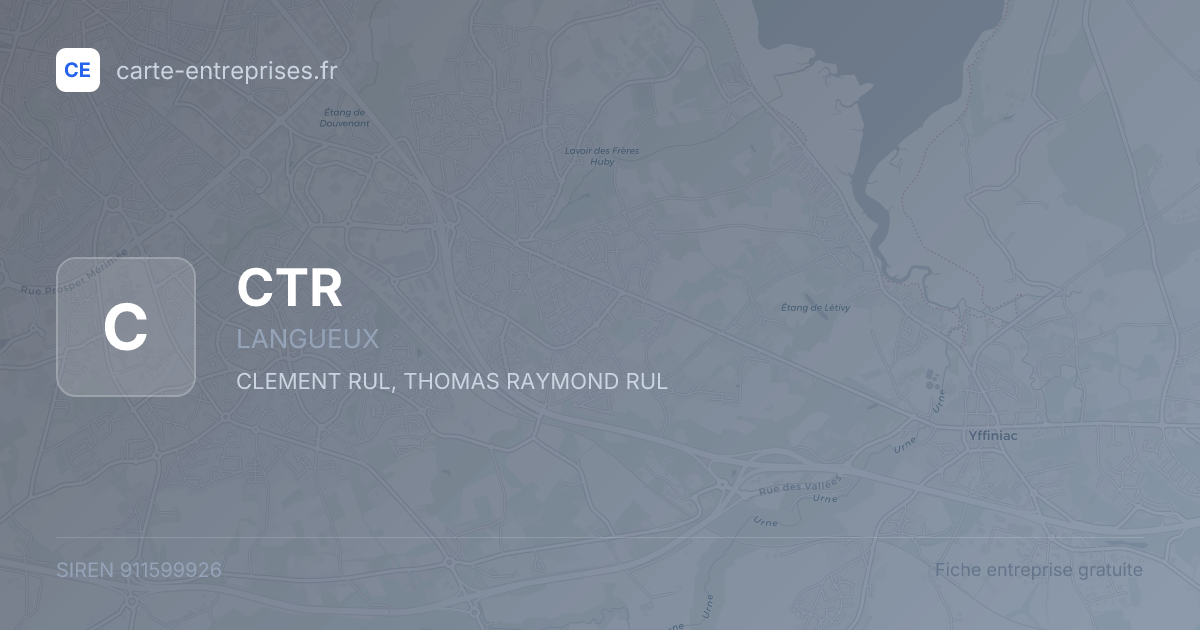 CTR — 911599926 — fiche entreprise