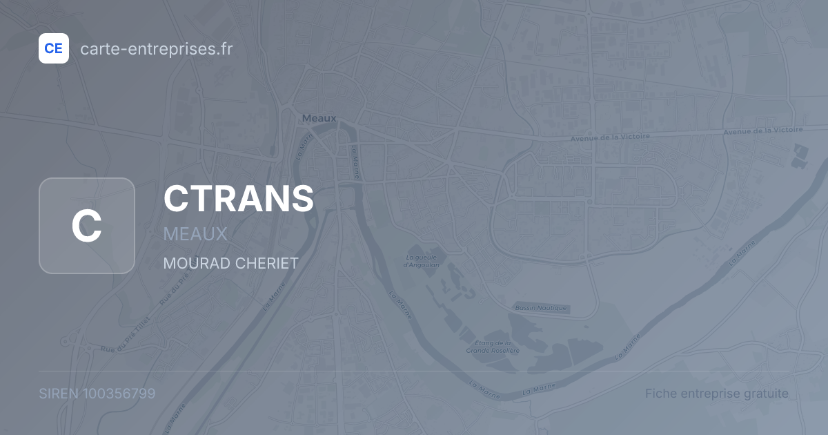 CTRANS — 100356799 — fiche entreprise