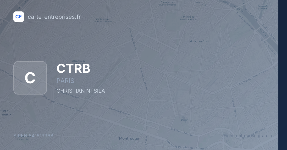 CTRB — 841619968 — fiche entreprise