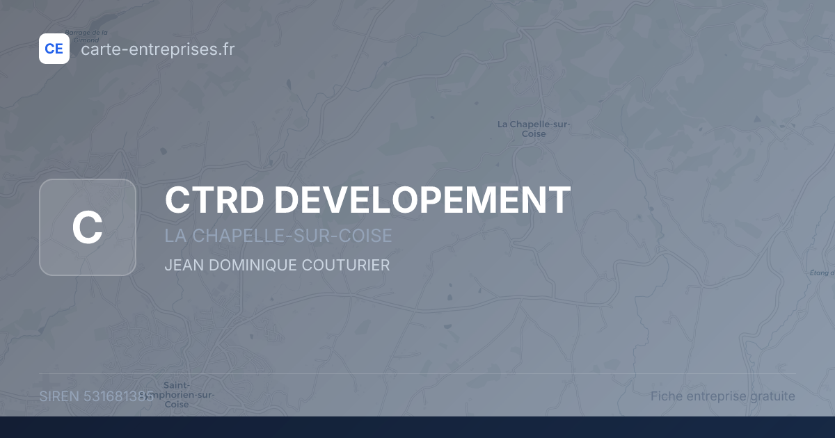 CTRD DEVELOPEMENT — 531681385 — fiche entreprise