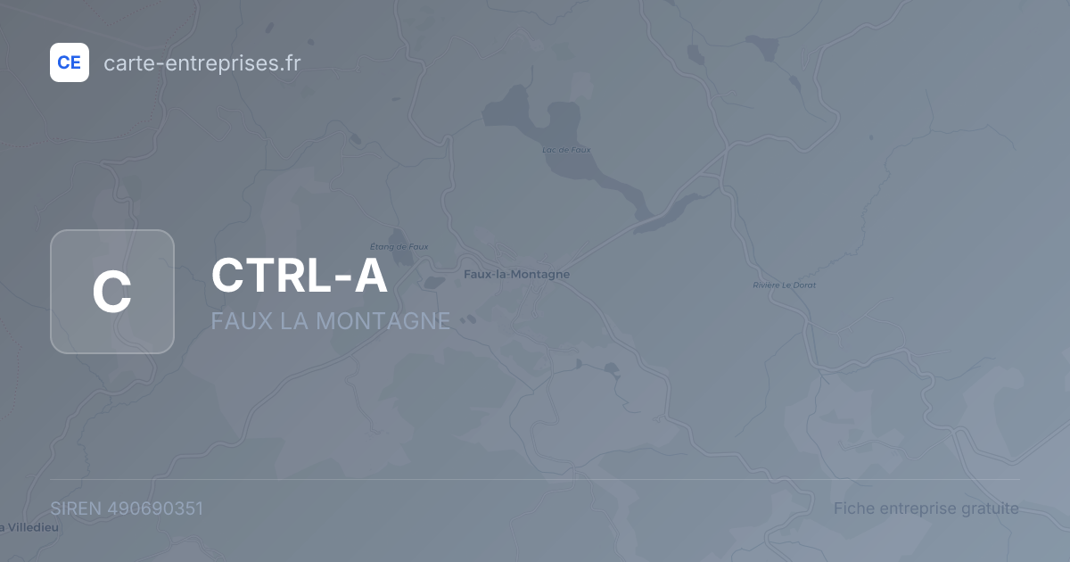 CTRL-A — 490690351 — fiche entreprise